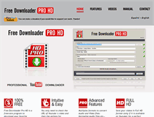 Tablet Screenshot of freedownloaderpro.com